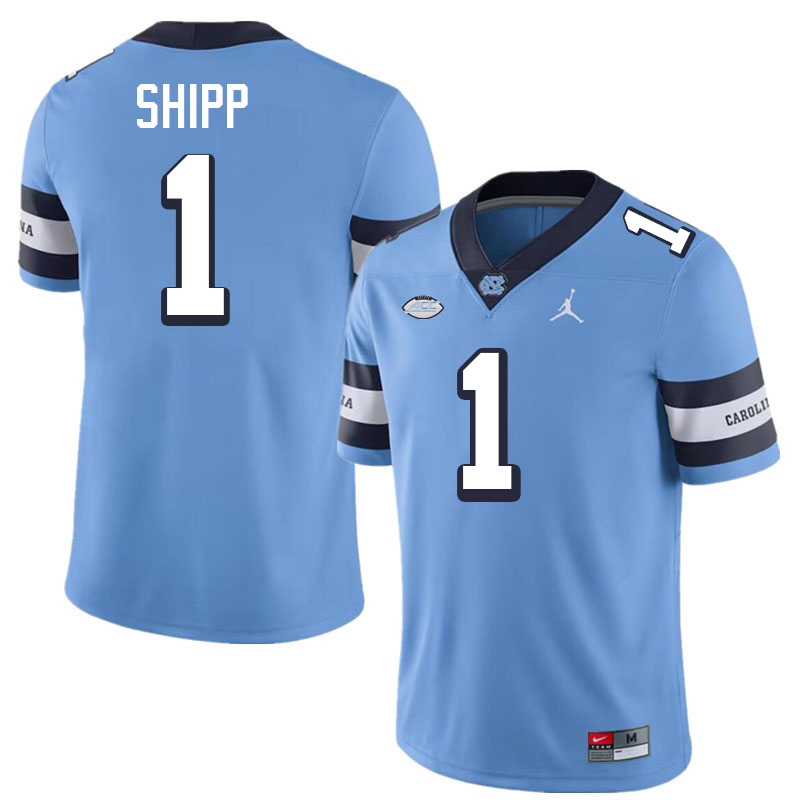 #1 Jordan Shipp North Carolina Tar Heels Jerseys,Apparels,Uniforms Stitched-Throwback Blue #1 Jordan Shipp North Carolina Tar Heels Jerseys,Apparels,Uniforms Stitched-Throwback Blue